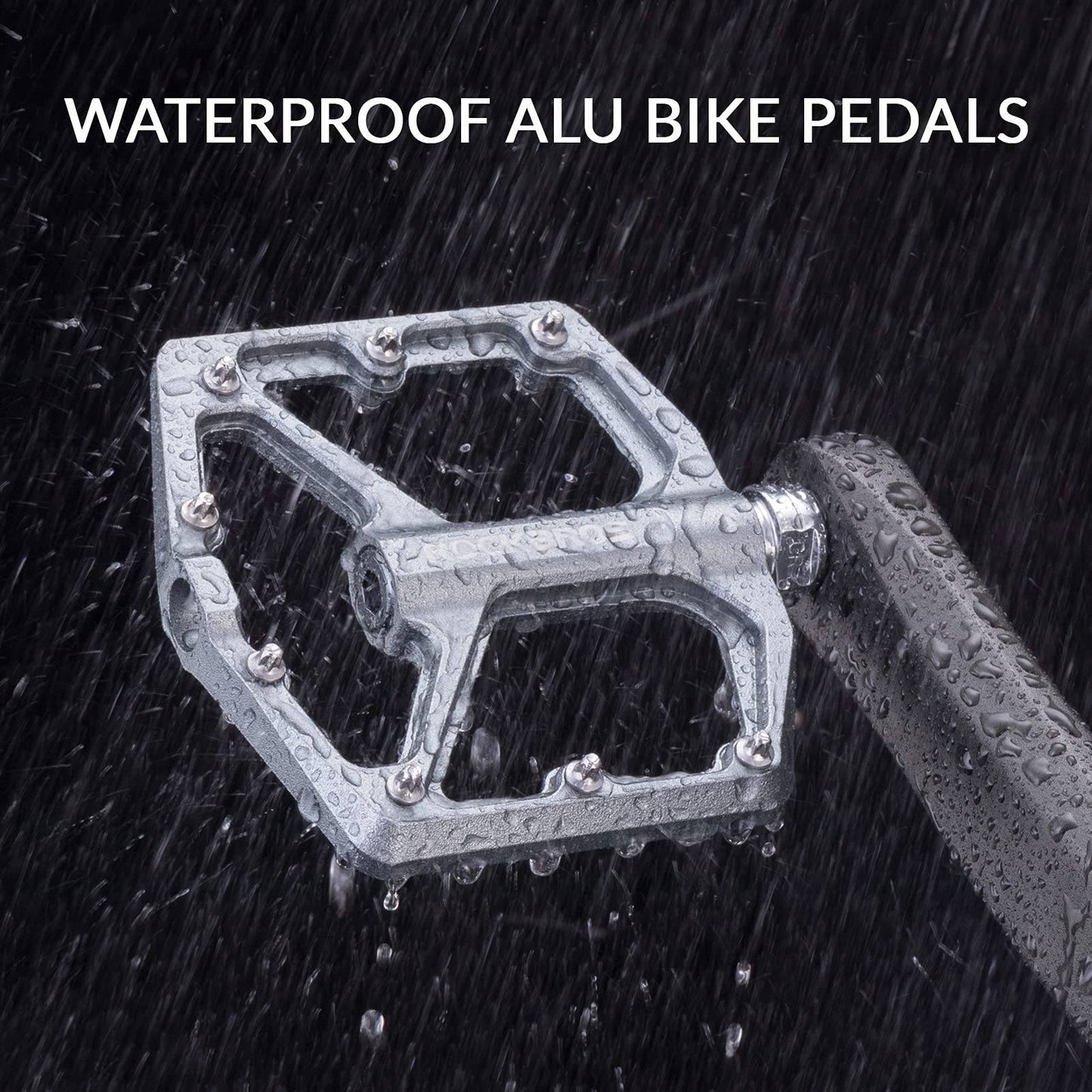 ROCKBROS Aluminium Platform Pedale 9/16 Zoll für MTB E-Bike Stadtrad