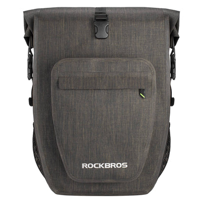 ROCKBROS Fahrrad hinter Gepäckträgertasche wasserdicht 20-27L für E-Bike/Rennrad/MTB