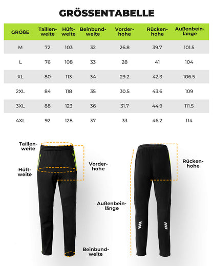 ROCKBROS Fahrrad Hose Wasserabweisend Radlerhose Leuchtendes Grün