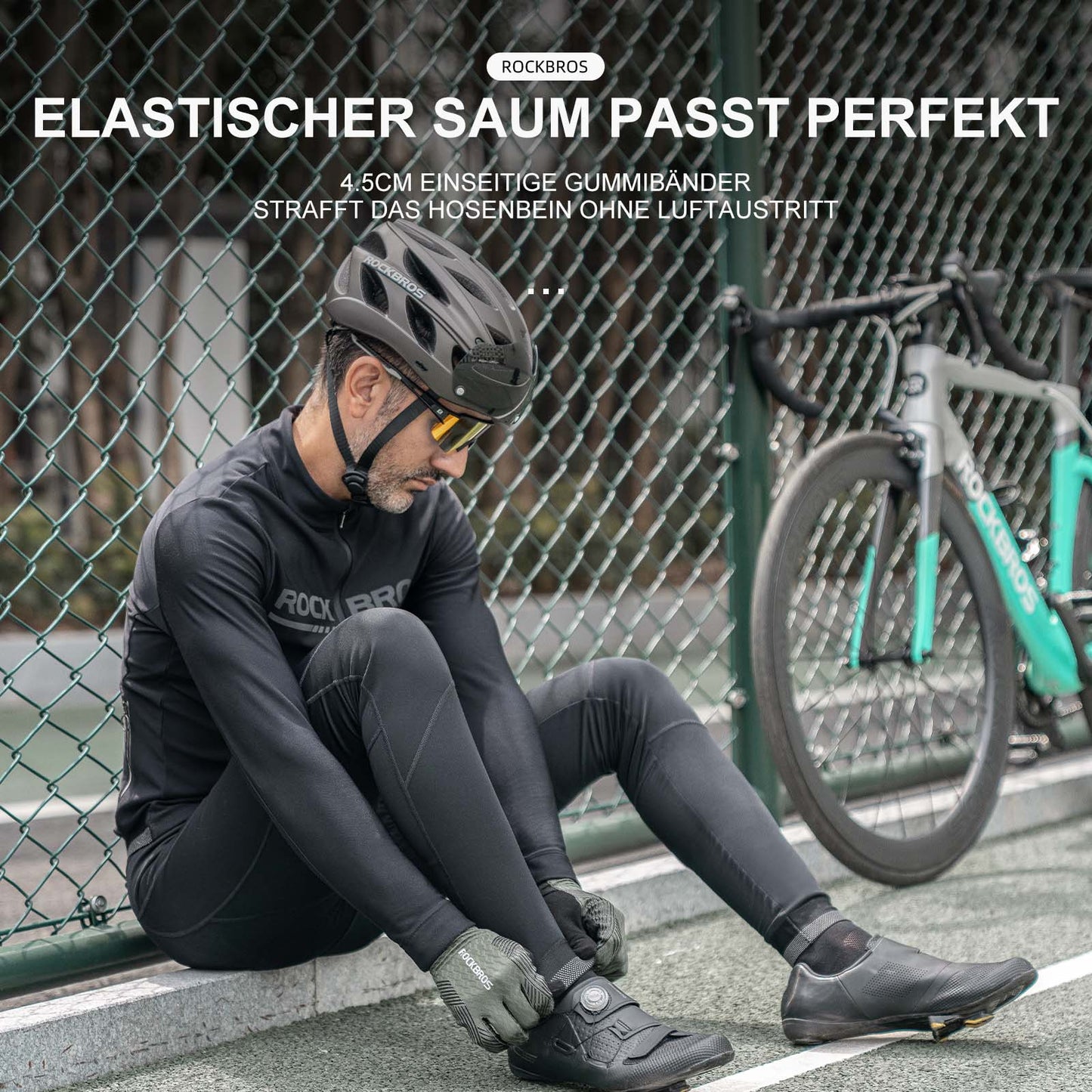 ROCKBROS Fahrrad Jacke Winter Winddichte Fahrradbekleidung Sportlich