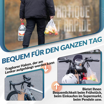 ROCKBROS Fahrrad Karabinerhaken Multifunktional mit Strapazierfähigem Gurt