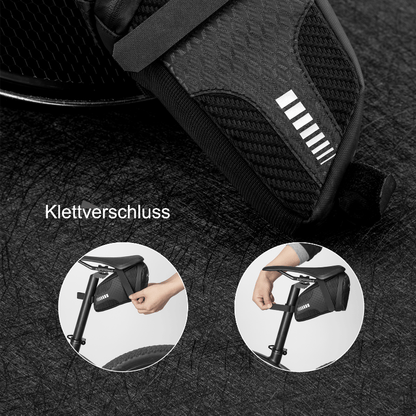 ROCKBROS Fahrrad Satteltasche mit 2 Zusätzliche Taschen 1,5L