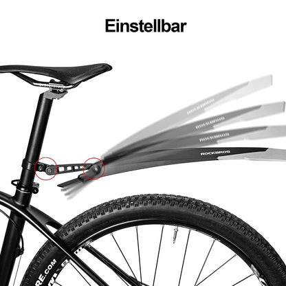 ROCKBROS Fahrrad Schutzblech Set MTB Spritzschutz aus PP und Gummi