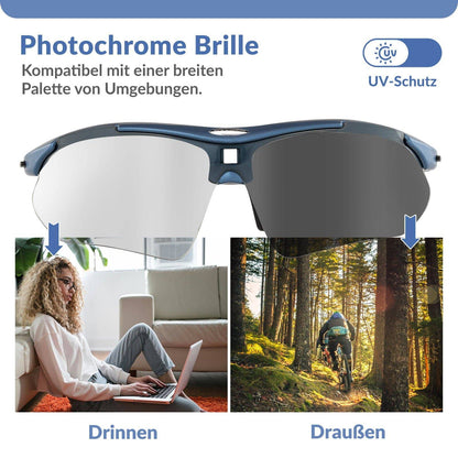 Adaptive Selbsttönende Sportsonnenbrille (UV400)