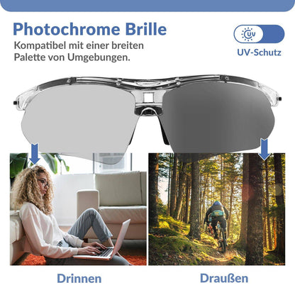 Adaptive Selbsttönende Sportsonnenbrille (UV400)