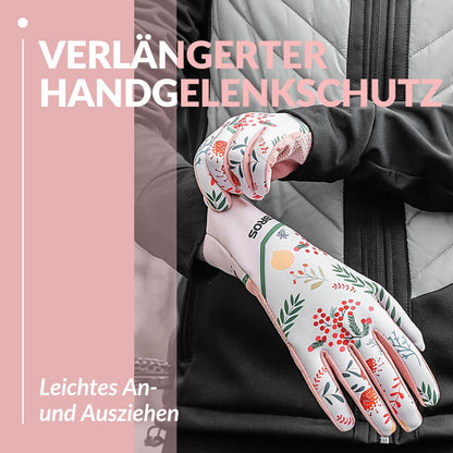 ROCKBROS Fahrradhandschuhe Damen Winddicht Handschuhe Touchscreen Atmungsaktiv