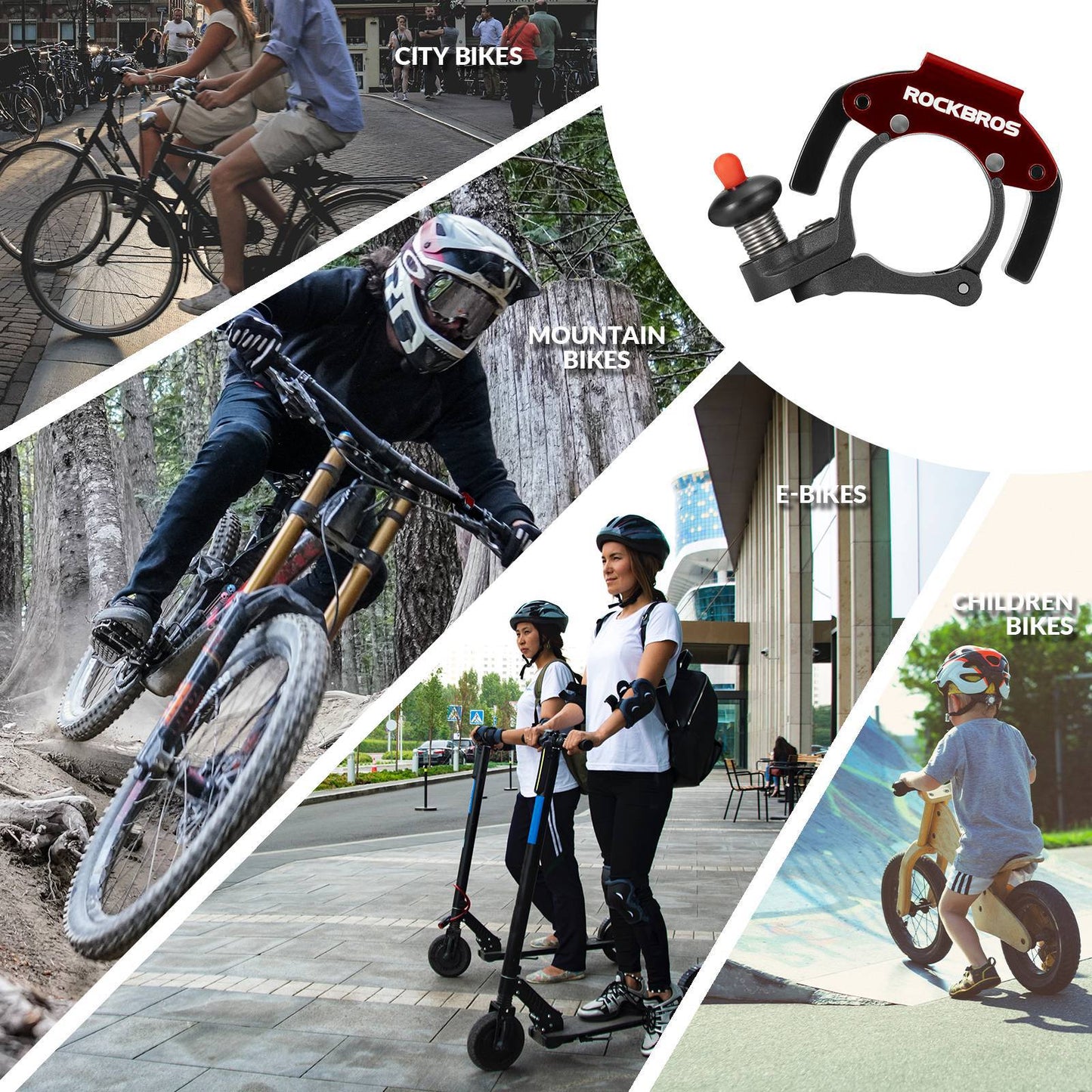Mini Fahrradklingel 100dB für mehr Sicherheit