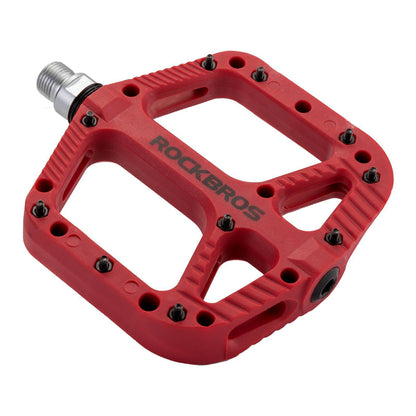 ROCKBROS Fahrradpedale Nylon Flat Pedale 9/16 Zoll mit 3 Bearing