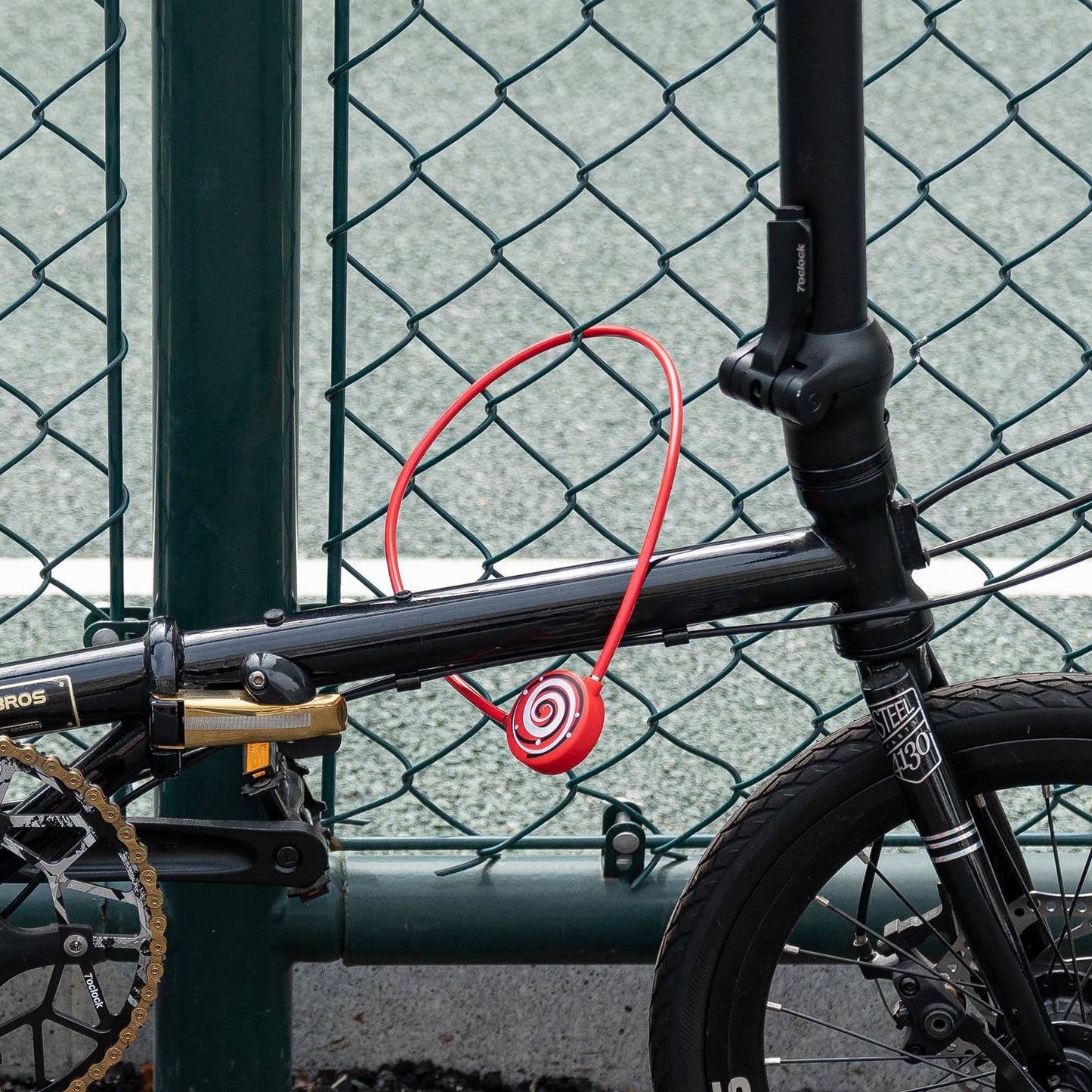 ROCKBROS Fahrradschloss für Kinder 69cm Mit 2 Schlüssel