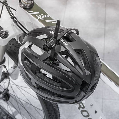 ROCKBROS Fahrradschloss Multifunktion mit Zahlencode Helmschloss