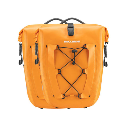 ROCKBROS Gepäckträgertasche 25L-32L 100 % wasserdicht mit Tragegriff