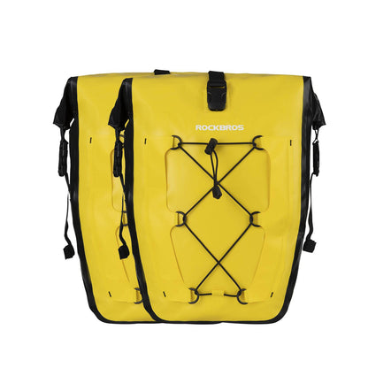ROCKBROS Gepäckträgertasche 25L-32L 100 % wasserdicht mit Tragegriff