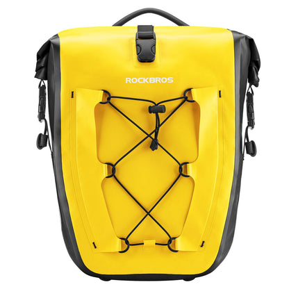 ROCKBROS Gepäckträgertasche 25L-32L 100 % wasserdicht mit Tragegriff