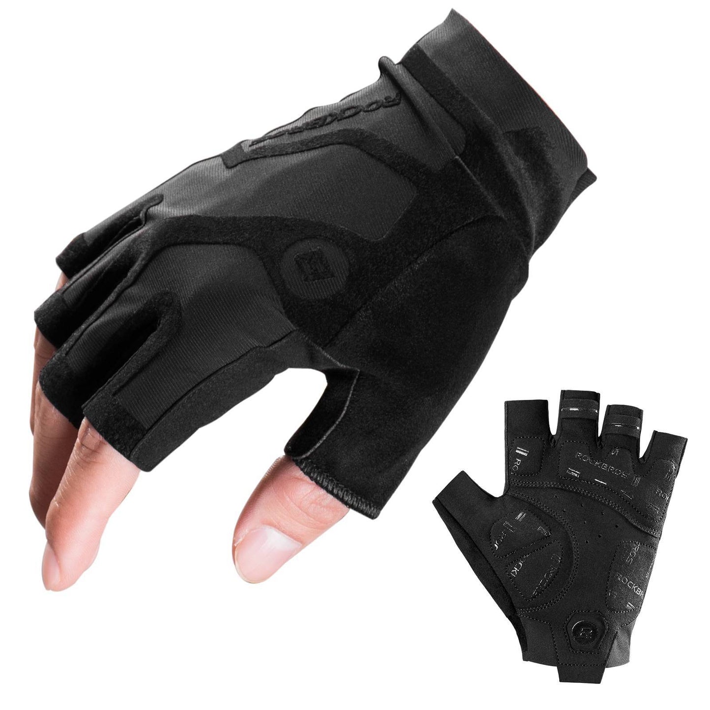 ROCKBROS Halbfinger-Radhandschuhe stoßdämpfend und rutschfest Unisex