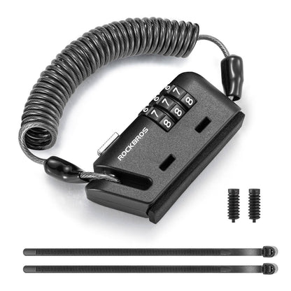 ROCKBROS Helm schloss 150 cm Zahlenschloss 3-stellig Zahlencode