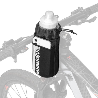 ROCKBROS Isolierte Fahrrad  Lenkertasche mit Wasserflaschenhalter und Handytasche