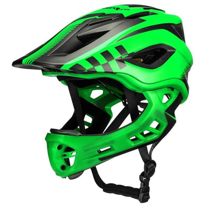 ROCKBROS Kinderhelm Integralhelm mit Abnehmbare Kinnschutz für Jungen/Mädchen