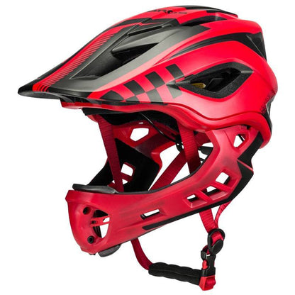 ROCKBROS Kinderhelm Integralhelm mit Abnehmbare Kinnschutz für Jungen/Mädchen