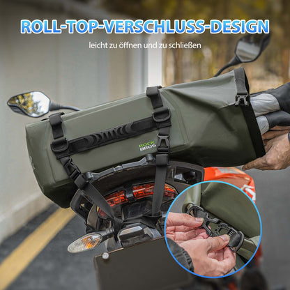 ROCKBROS Motorrad Hecktasche 100% Wasserdichte Motorrad Gepäcktasche ca.30L