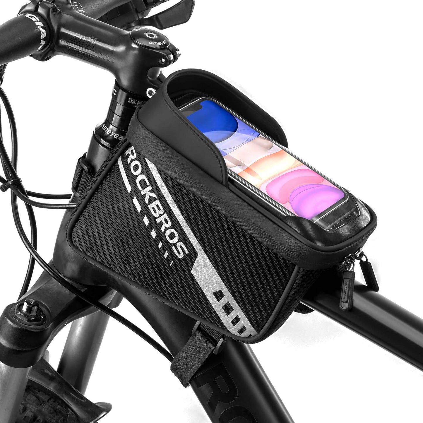 ROCKBROS  Oberrohrtasche mit TPU-Touchscreen Seitentaschen-Design 1L