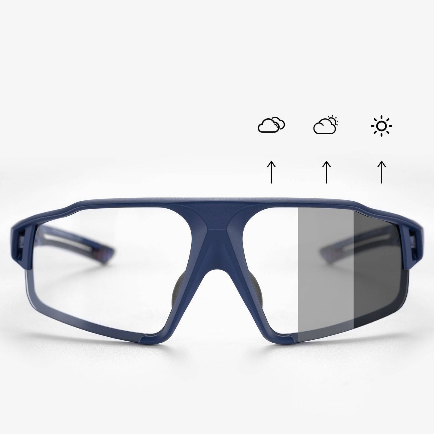 ROCKBROS Photochrome Sonnenbrille für Outdoor-Aktivitäten Unisex