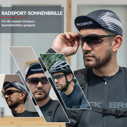 ROCKBROS Photochromic Sportbrillen Mit Austauschbarem Elastischem Stirnband