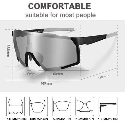 Schwarze Polarisierte Sonnenbrille für Outdoor-Sport