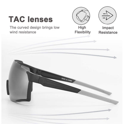 Schwarze Polarisierte Sonnenbrille für Outdoor-Sport