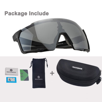 Schwarze Polarisierte Sonnenbrille für Outdoor-Sport