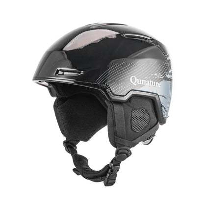 ROCKBROS-Qunature Skihelm mit Ohrenschützern Schneehelm Winter für Skifahren