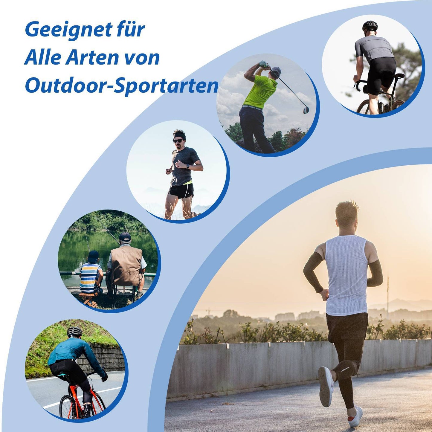 ROCKBROS Radsport Armlinge Winter Anti Rutschen Arm Sleeves