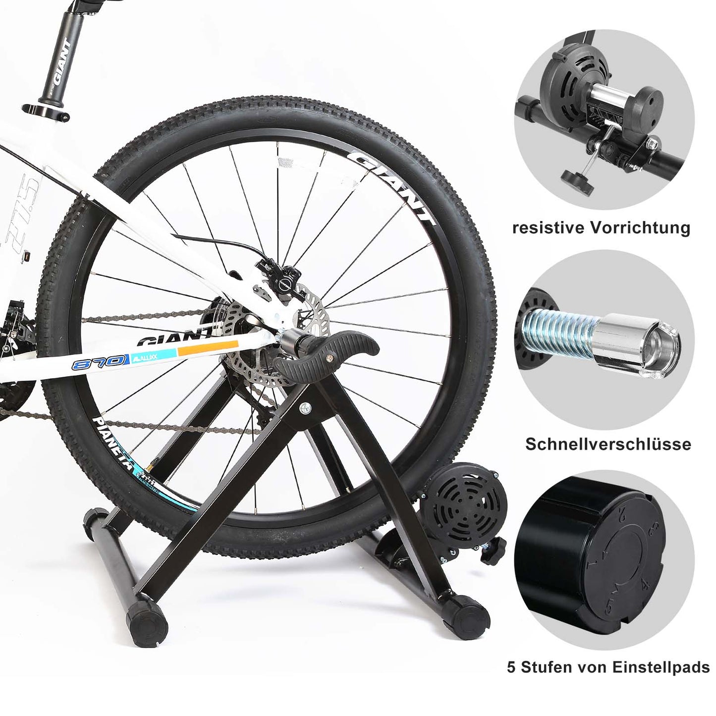 ROCKBROS Rollentrainer Magnetisches Indoor-Bike-Trainingsgerät Faltbar