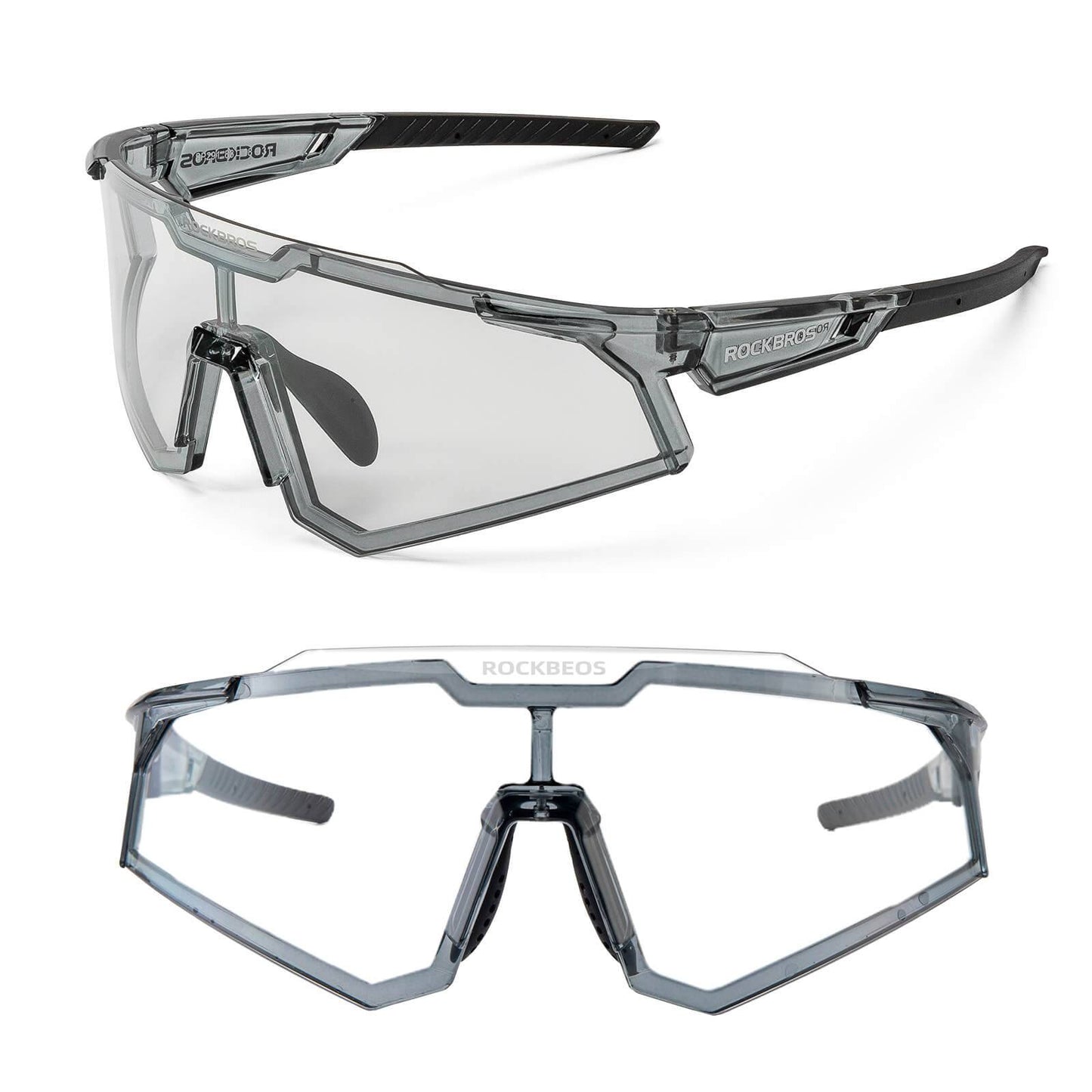 ROCKBROS Sonnenbrille Fahrradbrille Selbsttönend Outdoor UV400 Schutz