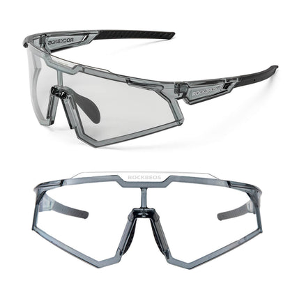 ROCKBROS Sonnenbrille Fahrradbrille Selbsttönend Outdoor UV400 Schutz