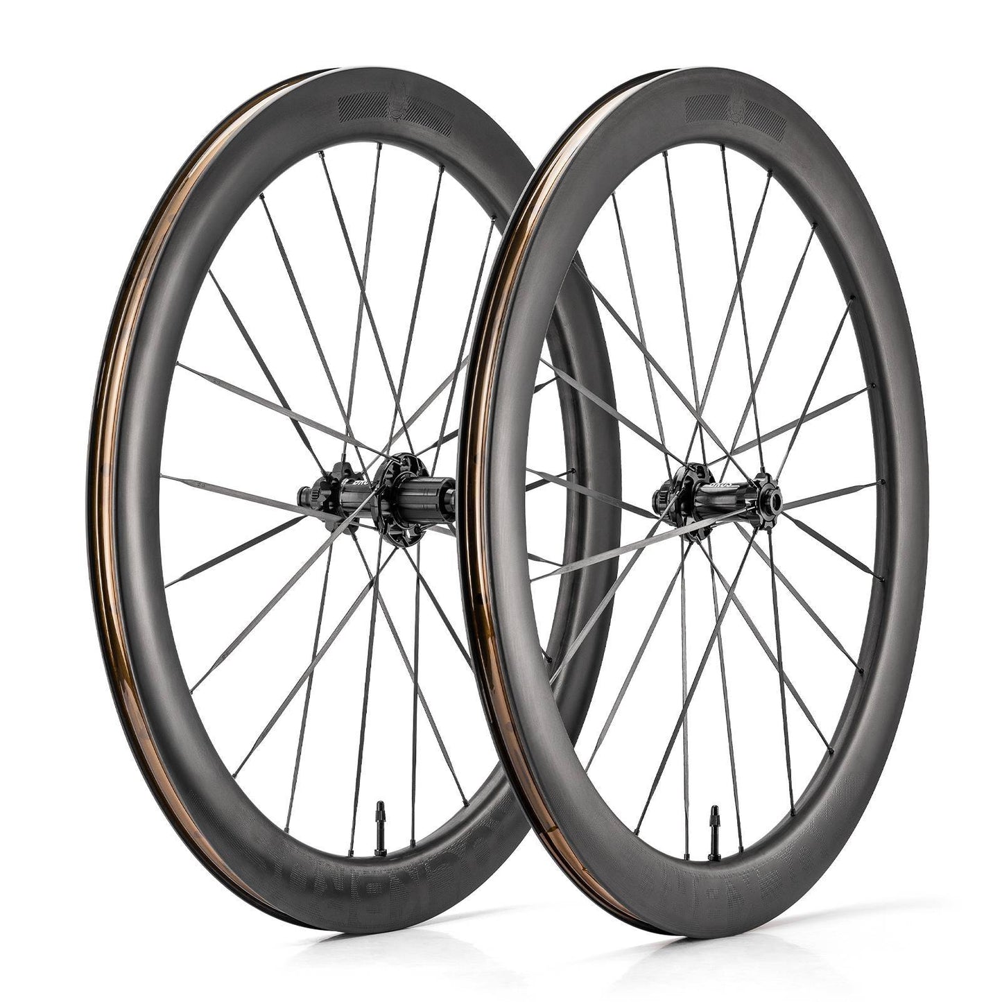 ROCKBROS T700 Carbon Laufradsatz 55mm Scheibenbremse Steckachse Laufrad Set für Rennrad Inklusive Vakuum-Reifenkissen