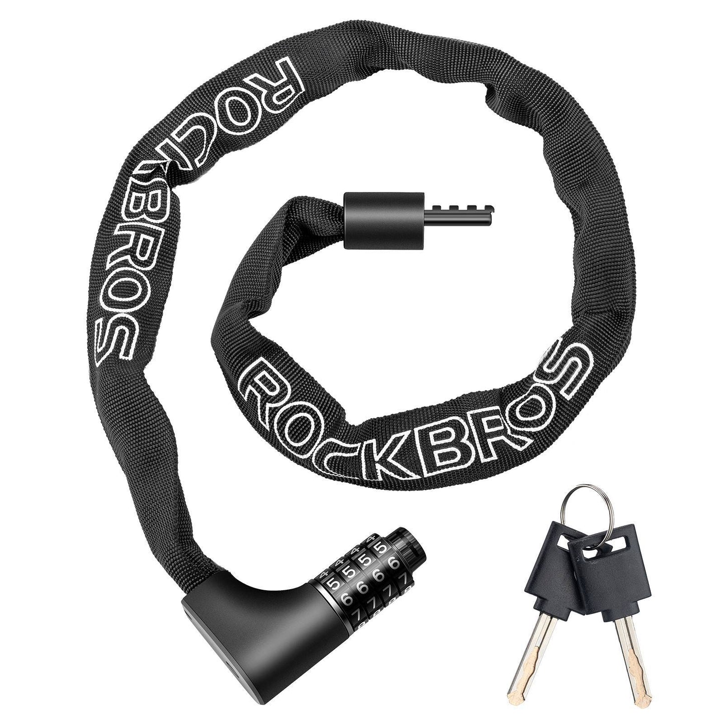 ROCKBROS Zahlenschloss mit 4-stelligem Zahlencode 96 cm Länge