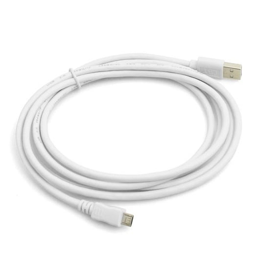 System-S 2 m meter Micro USB Kabel Datenkabel Ladekabel in weiß