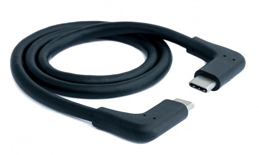 USB 3.1 Gen 2 cable 2 m Type C male to male 2x angle in black