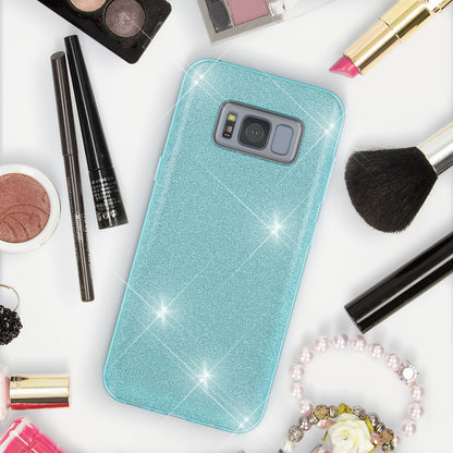 NALIA Glitzerhülle für Samsung Galaxy S8 – Funkelnder Glitzer-Look & Grip – SHINEPOP (Silikon Case) – Marke aus Berlin