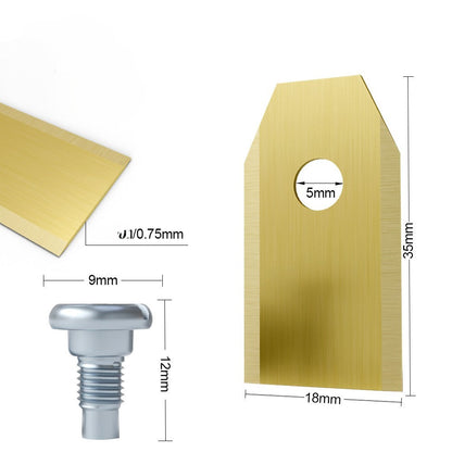 Titan Ersatzmesser für Yardforce SA650B & SA900B | Gold | 0,75mm