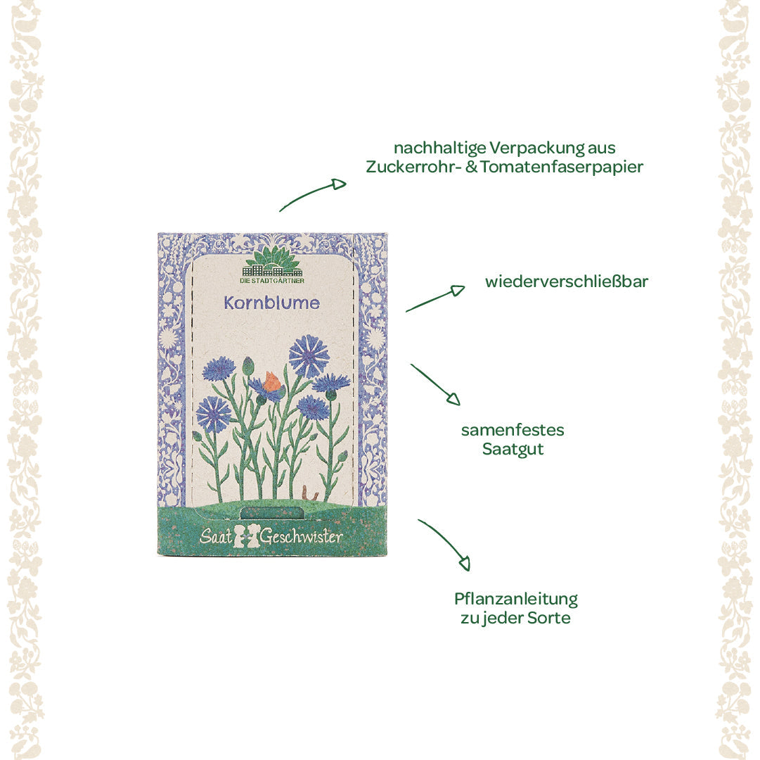 Organic cornflower seeds