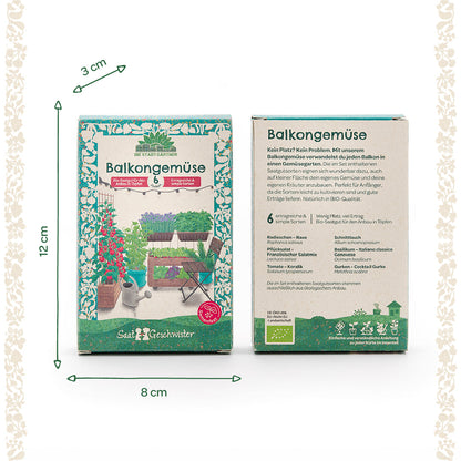 Organic seed set "Balcony vegetables"