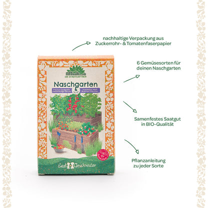 Organic seed set "Snack Garden"