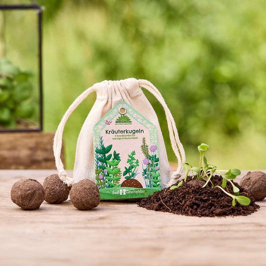 Herb balls – seed balls with herbs