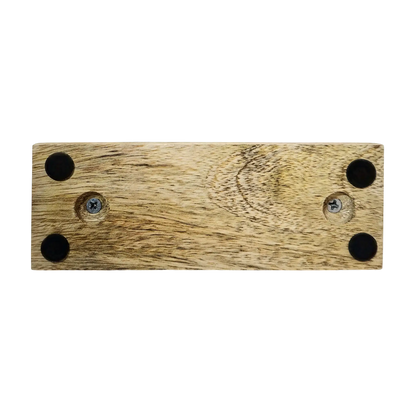 Schild Aufsteller AHOI Metall Mangoholz Maritim Dekoschild Schriftzug 17x8 cm