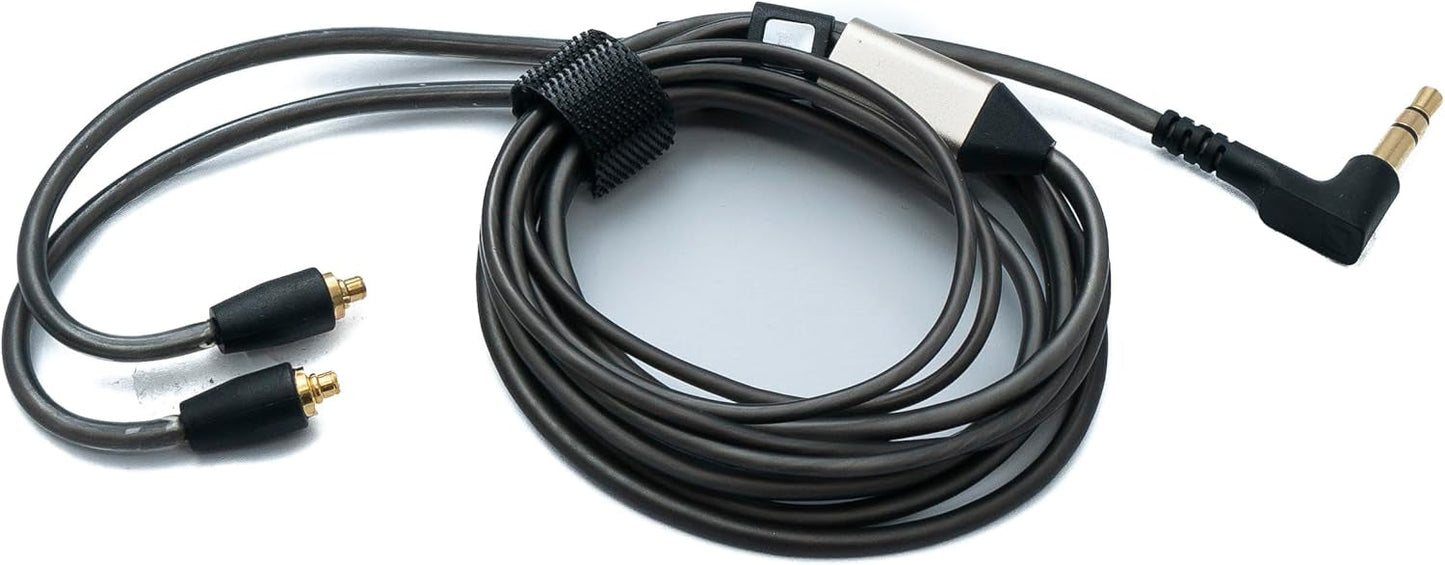 System-S MMCX Ersatzkabel 120 cm – 3,5 mm Klinke (AUX) für In-Ear Kopfhörer