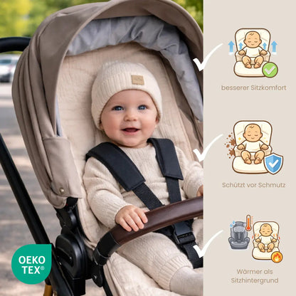 Sitzauflage Musselin – beidseitig & universal