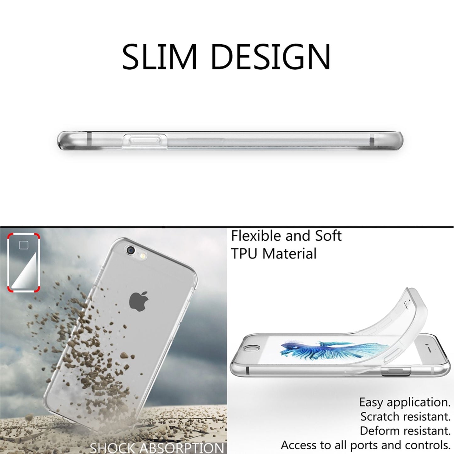 NALIA 360° Hülle für iPhone 6 / 6s – Vorne & Hinten Schutz – 360GUARD (Full-Body Case) – Marke aus Berlin
