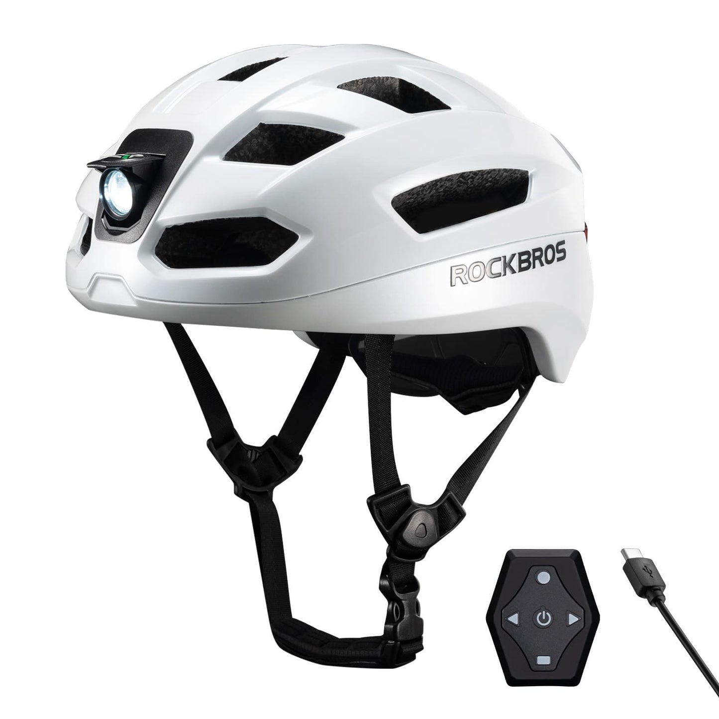 Fernsteuerbarer Smart Fahrradhelm mit Licht