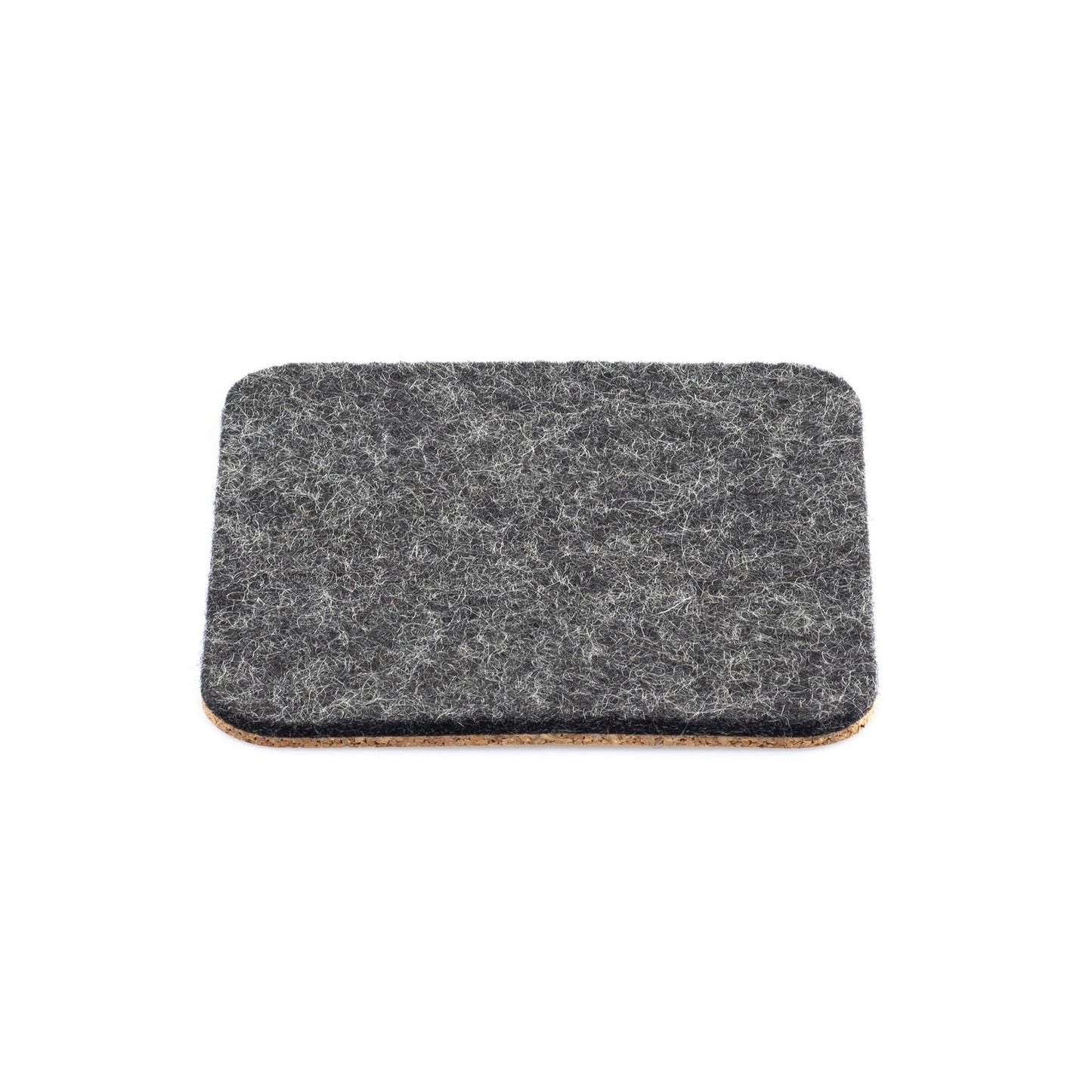 Felt and cork coasters | Set of 2 | 10 x 10 cm | anthracite